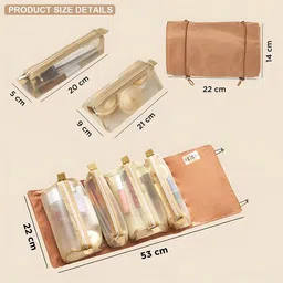 NFI essentials Textured Organiser Makeup Pouch image 4
