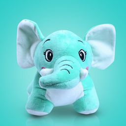 DukieKooky Kids Blue & White Flying Elephant Soft Toy-image-100
