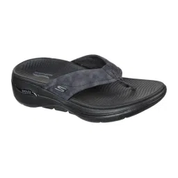 SKECHERS GO WALK ARCH FIT SAN Black Flipflops-picture-5