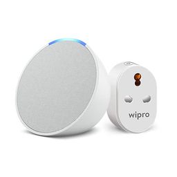 Echo Pop (White) Smart Home combo with Wipro 16A Smart Plug image 2