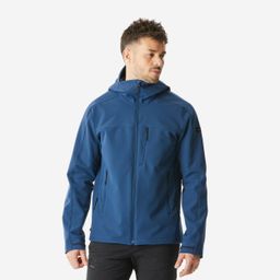 Men's Windproof Softshell Trekking Jacket MT500 - Black-image-28