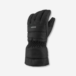 KIDS’ WARM AND WATERPROOF SKI GLOVES 500 BLACK-image-73