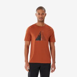 Men’s Short-Sleeved Hiking T-Shirt MH500 - Brown-image-3