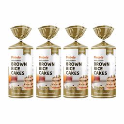 Pintola Wholegrain Brown Rice Cakes,  Unsalted (Pack of 4)  130 g -image-46