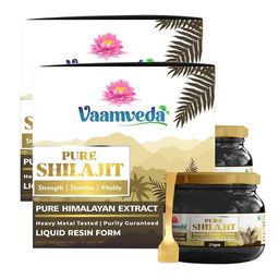 Vaamveda Pure Shilajit Resin (Pack of 2),  20 g -1
