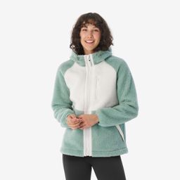 quechua Women’s warm hiking fleece jacket, SH900 - Green-picture-28