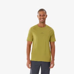 quechua Men’s Short-Sleeved Hiking T-Shirt - MH500 - Khaki-picture-31