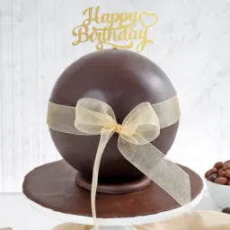 Chocolate Pinata Ball Cake for Birthday (750 Grams)-image-97