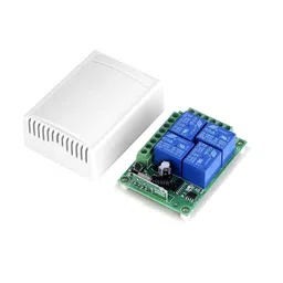 433MHz 24V 4 Channel Relay Module Wireless with RF Remote Control Switch without Battery image 2