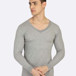 BODYCARE INSIDER Men Grey Solid Thermal Top-image-83
