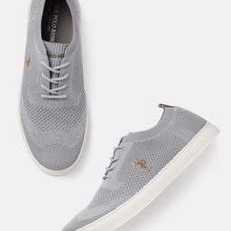 U.S.Polo Assn. Men Grey Solid Sneakers-picture-25