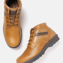 Woodland Men Mid-Top Leather Derbys-picture-11