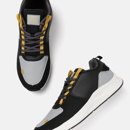 FCUK Men Woven Design Colourblocked Sneakers-image-46
