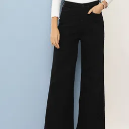 Chemistry Women High-Rise Stretchable Wide Leg Jeans-image-54