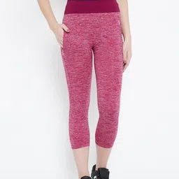 C9 AIRWEAR Women Pink Solid Mid Rise Capris-39