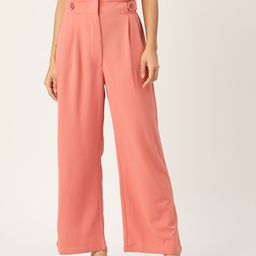 Zastraa Women Smart Flared Pleated Trousers-image-50