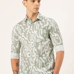 Integriti Slim Fit Printed Casual Shirt-image-11