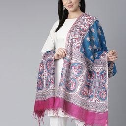 swatika Ethnic Motifs Woven Design Kalamkari Dupatta-picture-28