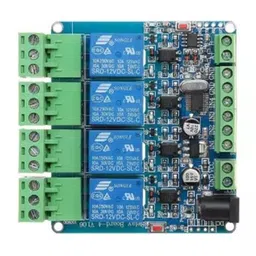 12V Modbus RTU 4 Channels Relay Module Optocoupler RS485 MCU for Arduino image 3