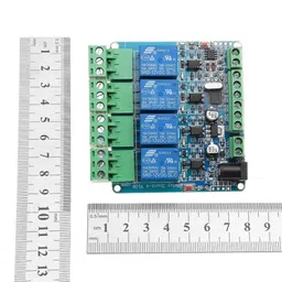 12V Modbus RTU 4 Channels Relay Module Optocoupler RS485 MCU for Arduino image 4