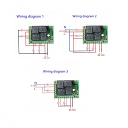 433MHz 12V 4 Channel Relay Module Wireless with RF Remote Control Switch without Battery image 4