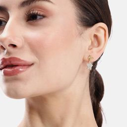 DressBerry Star Shaped Drop Earrings-image-34