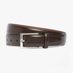 Genuine Leather Belt with Buckle Closure-image-65