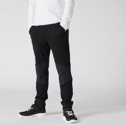 Boys' Slim-Fit Cotton Jogging Bottoms 500 - Black-image-10