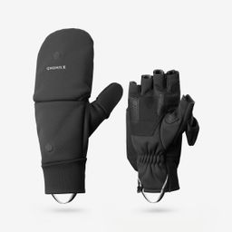 Adult warm and windproof mountain trekking mittens - MT900 black-image-40