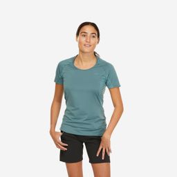 Women Mountain Hiking Quick Drying T-Shirt MH500 Green-image-9