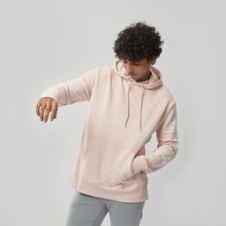 Men's Sweatshirt With Hood And Print 500- Pink-image-6