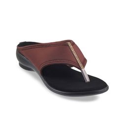 Metro Women Brown Solid Sandals-36