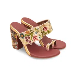Aprajita Toor Printed Ethnic Block Sandals image 1