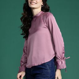 DressBerry Mandarin Collar Regular Top-picture-49