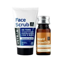 Ustraa Beard Growth Oil & De-tan Face Scrub-picture-0