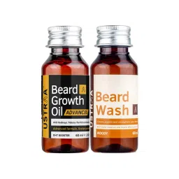 Ustraa Beard Growth Oil Advanced 60ml & Beard Wash Woody-picture-9