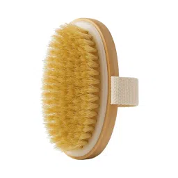 Kayanara Natural Bristle Dry Body Brush With Bamboo Base For Exfoliation & Improved Circulation-picture-4