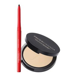 Faces Canada Eye & Face Combo - Magneteyes Kajal + Weightless Compact - Natural-picture-2