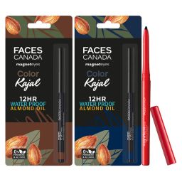 Faces Canada Magneteyes Kajal Combo - Black + Brown & Blue-picture-27