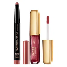 Faces Canada Lipstick Combo - HD Matte Natural Coco + Comfy Matte Fixed It For You-picture-0