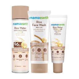 Mamaearth Glow Set with Rice water & Niacinamide:Face Wash,Toner & Cream for Even Skin tone-picture-10