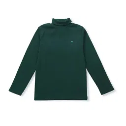 Palm Tree Kids Green Cotton Regular Fit Full Sleeves Skivvy-image-86