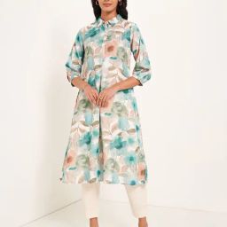 Rangmanch By Pantaloons Multicolored Regular Fit Printed Kurta-20
