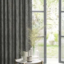 DDECOR Live Beautiful Grey 5 ft. Window Curtain - Set of 1-image-40