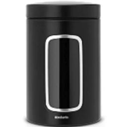 BRABANTIA Silver Steel Containers with Lid (1400 ml) - Set of 1-image-2
