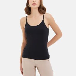 Kazo Black Cotton Camisole-image-99