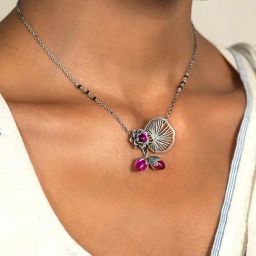 Shaya 92.5 Sterling Silver Rise Above Apathy Necklace for Women-image-31