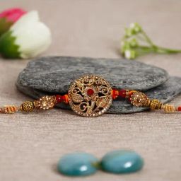 eCraftIndia Golden Rakhi for Bhai-44