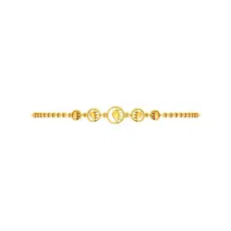 P.C. Chandra Jewellers 22k Yellow Gold Encircled Flower Bracelet-image-57
