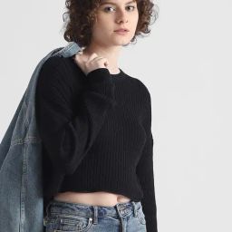 Only Black Regular Fit Pullover-13